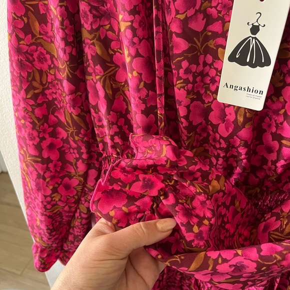 Spring Floral Dress NWT Sz M 🌷 - Picture 4 of 6